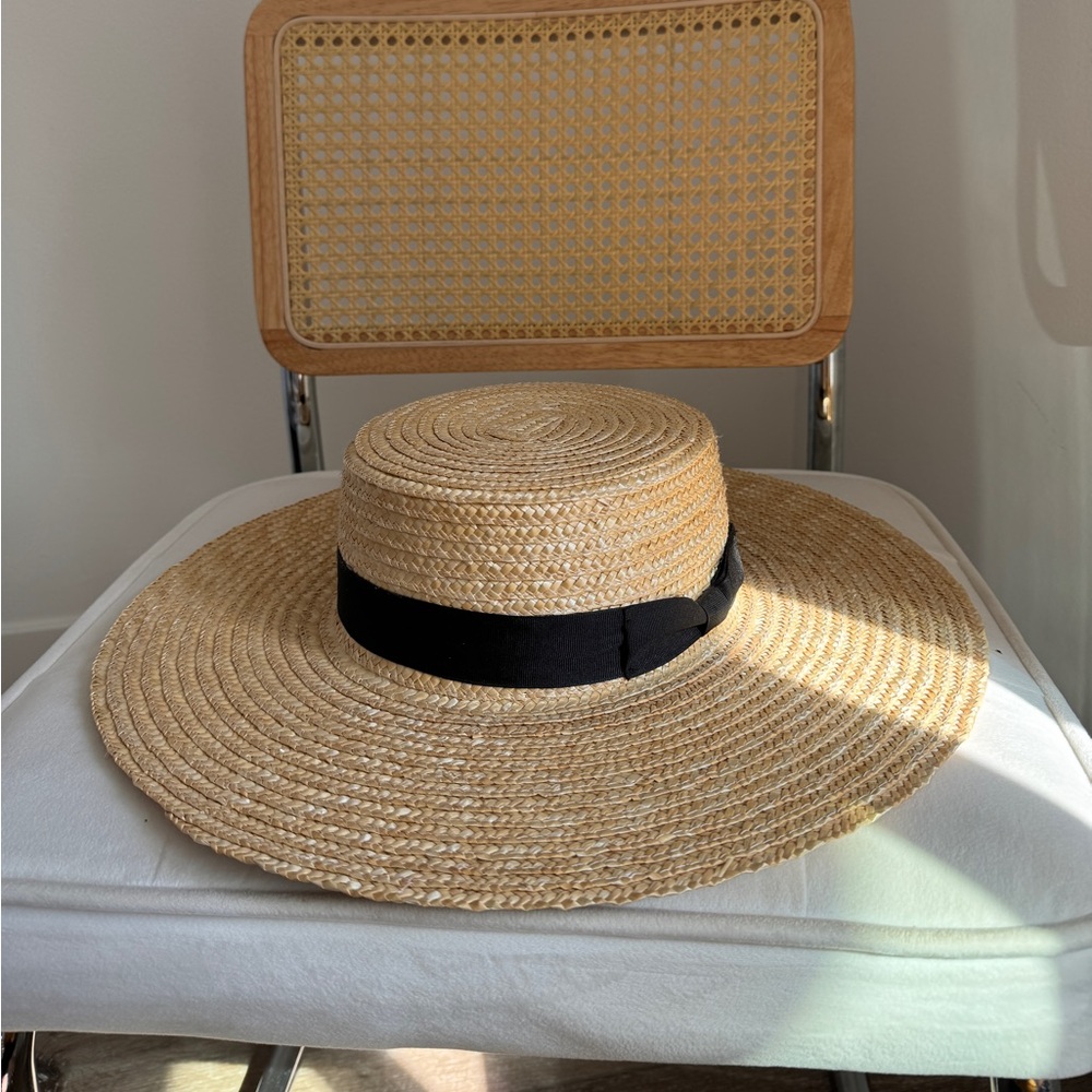 lack of color Spencer boater hat